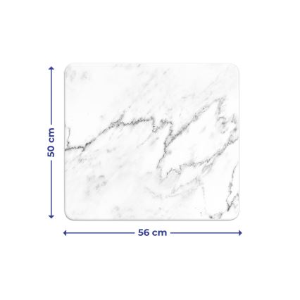 WENKO 2712929500 - Abdeckplatte NEUTRAL 56 x 50 cm, mehrfarbig/transparent