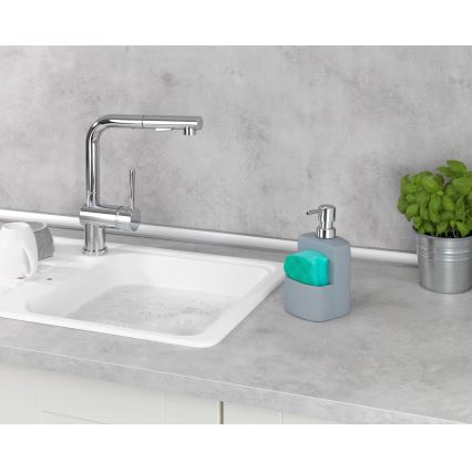 WENKO 3620116100 - Seifenspender FESTIVAL 10 x 18 cm, grau