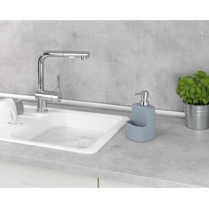 WENKO 3620116100 - Seifenspender FESTIVAL 10 x 18 cm, grau