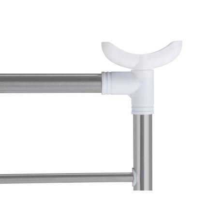 WENKO 3772020100 - Wäscheständer PROFI 65x150 cm Edelstahl/silber/weiß