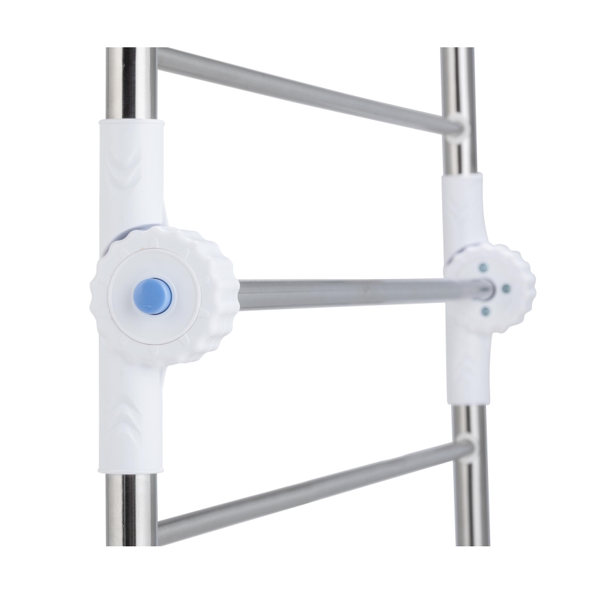 WENKO 3772020100 - Wäscheständer PROFI 65x150 cm Edelstahl/silber/weiß