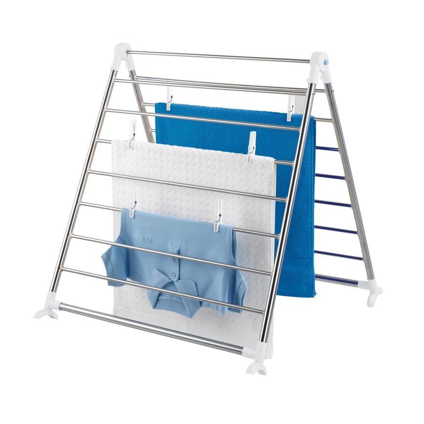 WENKO 3772020100 - Wäscheständer PROFI 65x150 cm Edelstahl/silber/weiß