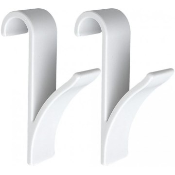 WENKO 4468160100-Haken 2,5x10,5 cm weiß