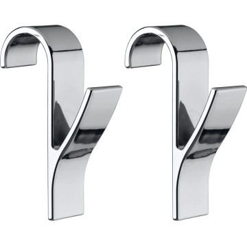 WENKO 4468162100-Haken 2,5x10,5 cm glänzender Chrom