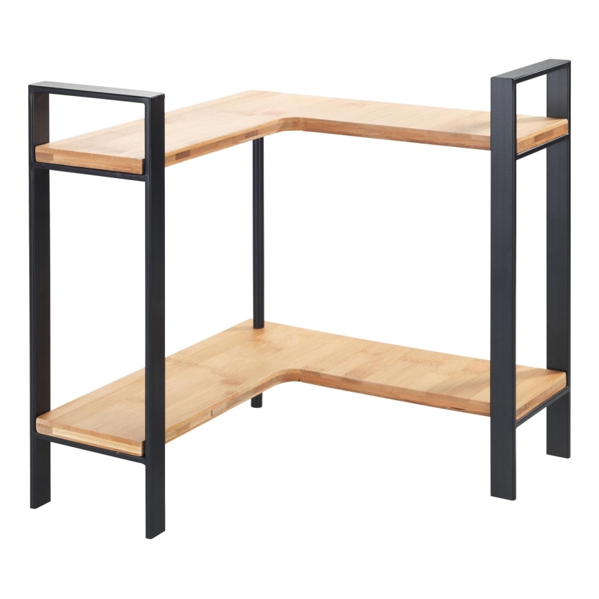 WENKO 53028100 - Regal LOU 30x33 cm schwarz/braun