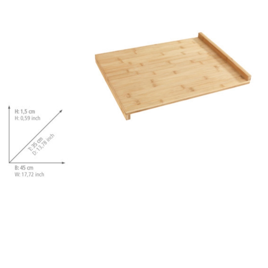 WENKO 53033100 - Schneidebrett 45x35 cm braun