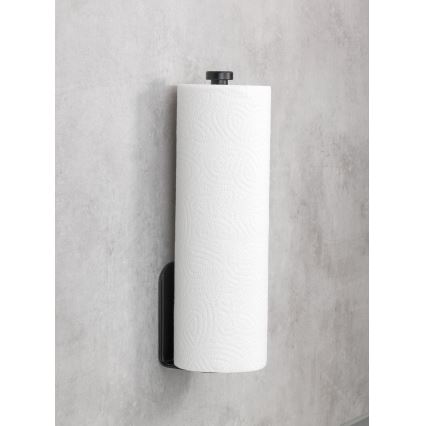 WENKO 53214100 - Rollenhalter NIO 27,5x7 cm schwarz