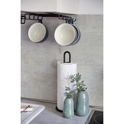 WENKO 53256100 - Geschirrtuchhalter 12,5x32,5 cm schwarz