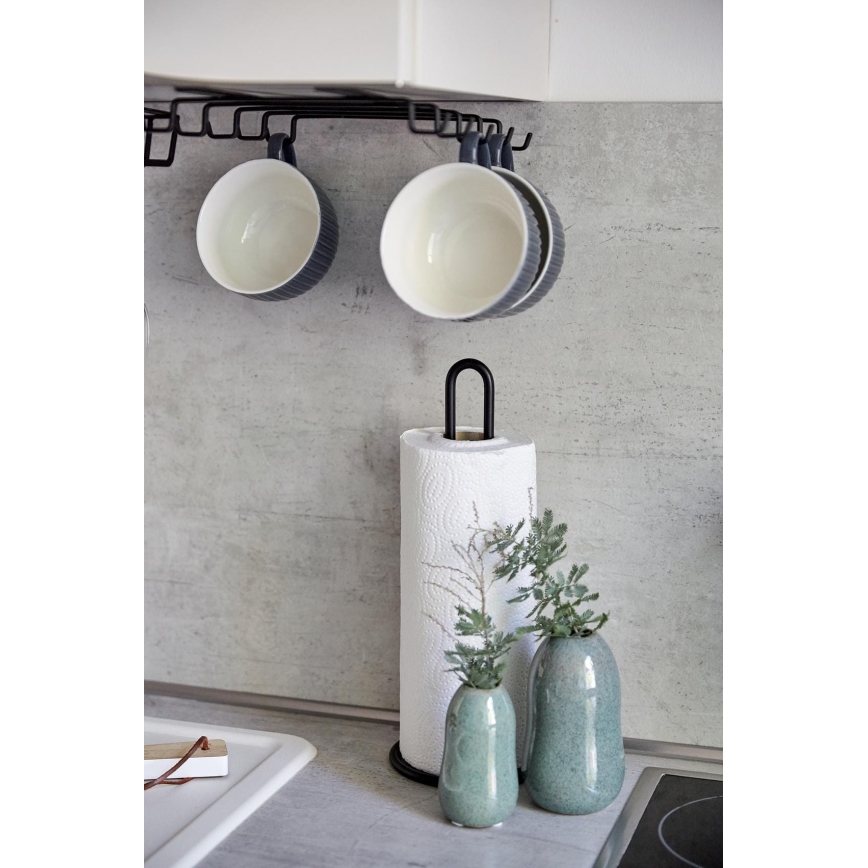 WENKO 53256100 - Geschirrtuchhalter 12,5x32,5 cm schwarz