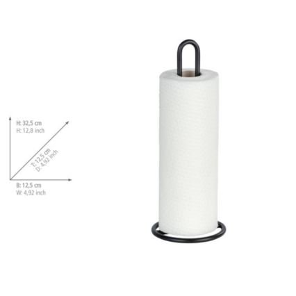 WENKO 53256100 - Geschirrtuchhalter 12,5x32,5 cm schwarz