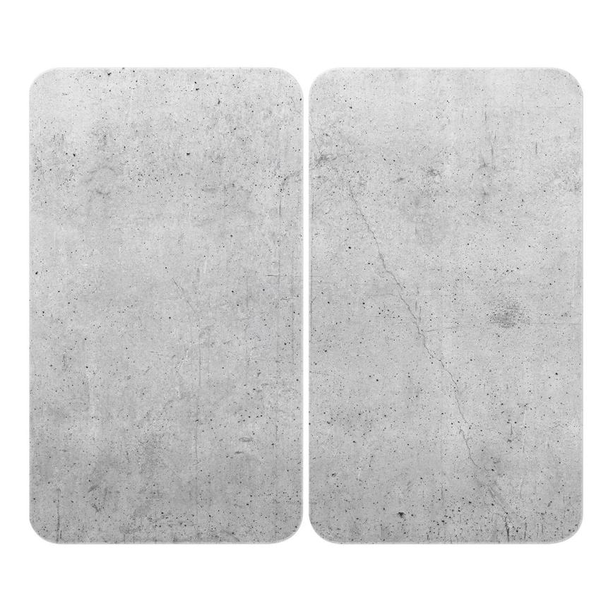 WENKO 53906100 - Kochfeldabdeckung 30x52 cm grau/transparent