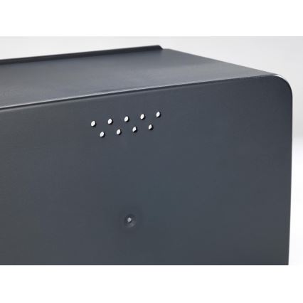 WENKO 54098100 - Brotkasten KUBO 35x26,5 cm schwarz/braun