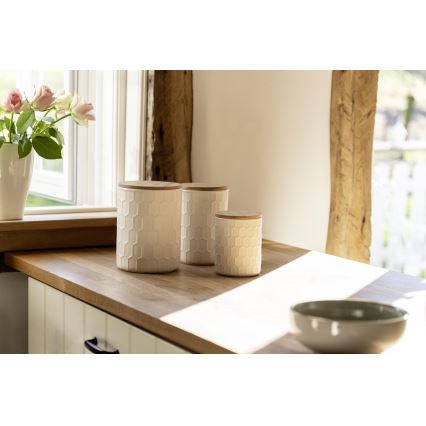 WENKO 54222100 - Box MAYA 13x17 cm weiß/braun