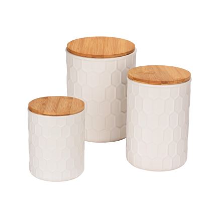 WENKO 54222100 - Box MAYA 13x17 cm weiß/braun