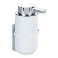 WENKO 54655100 - Seifenspender WOYA 250 ml weiß/glänzender Chrom
