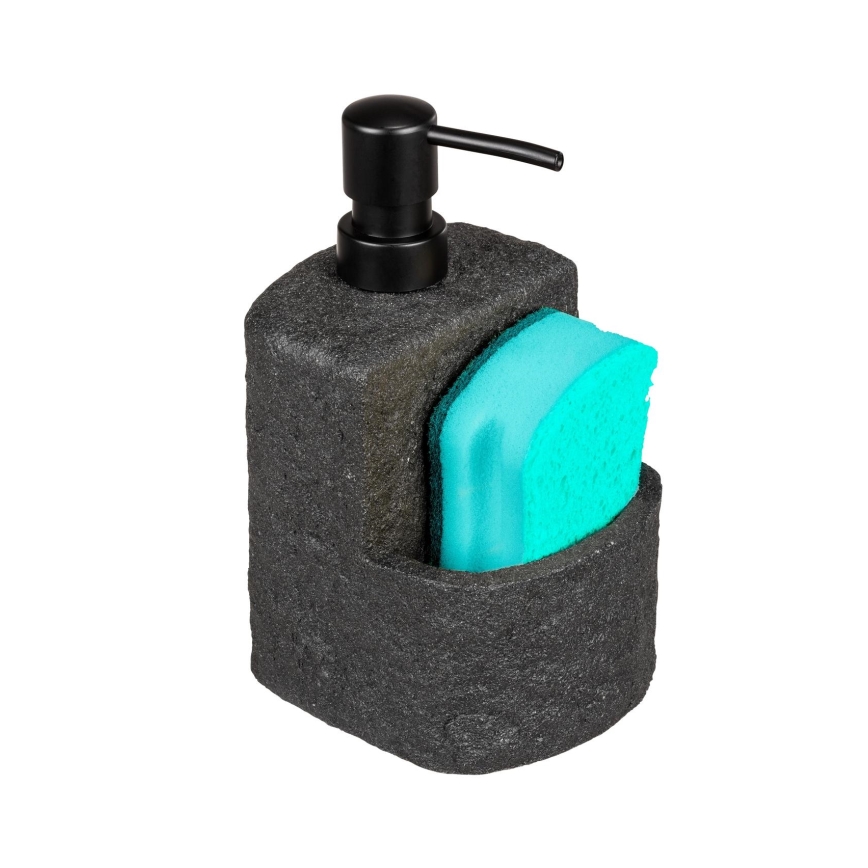 WENKO 54667100 - Seifenspender FESTIVAL 10,5x18 cm schwarz