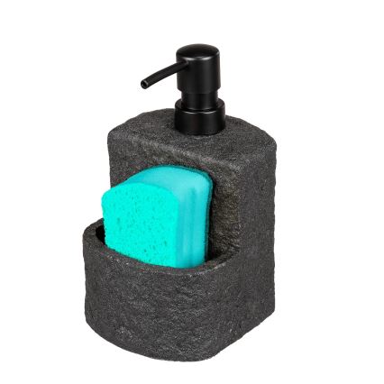 WENKO 54667100 - Seifenspender FESTIVAL 10,5x18 cm schwarz