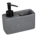 WENKO 54669100 - Seifenspender RESA 14,5x14,3 cm grau/schwarz