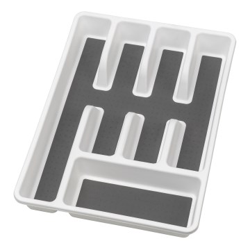 WENKO 54788100 - Besteckeinsatz 26,5x36,5 cm weiß/grau
