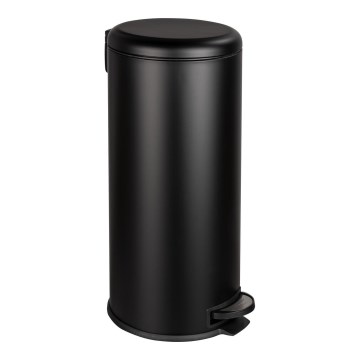 WENKO 54915100 - Wäschekorb LEMAN 30,5 x 64 cm, schwarz