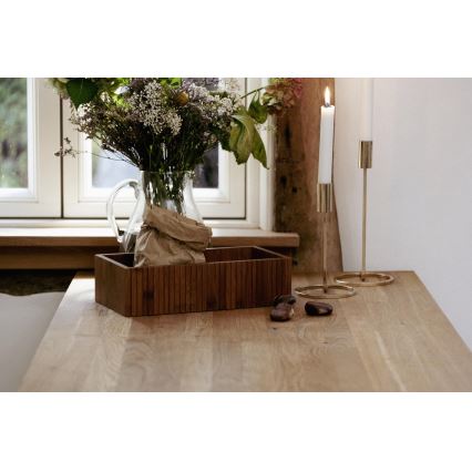 WENKO 54943100 - Aufbewahrungsbox MERA 30 x 15 cm, braun