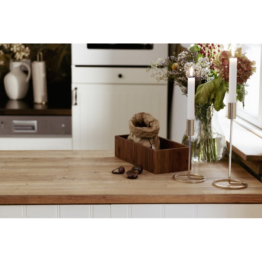 WENKO 54943100 - Aufbewahrungsbox MERA 30 x 15 cm, braun