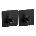 WENKO 55009100-Haken BLACK OUTDOOR KITCHEN 4,5x4,5 cm Edelstahl/schwarz