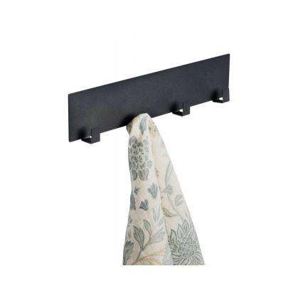 WENKO 55014100-Haken BLACK OUTDOOR KITCHEN 30x6,5 cm schwarz