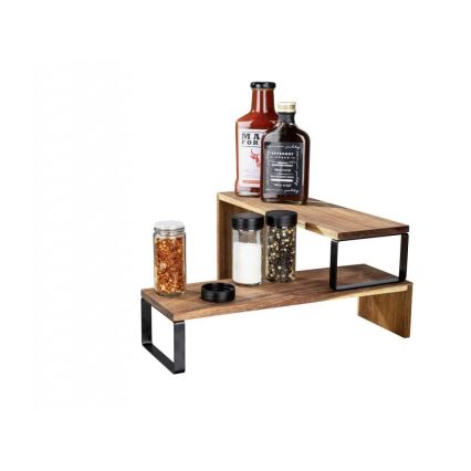 WENKO 55097100-Regal BLACK OUTDOOR KITCHEN 36x16 cm braun/schwarz