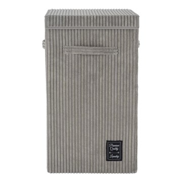 WENKO 62044100 - Wäschekorb CORA 33 x 58 cm, grau