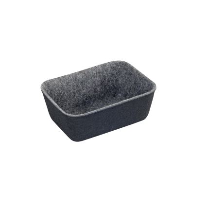 WENKO 64502100 - Schubladeneinsatz FELT 28,5x20 cm grau