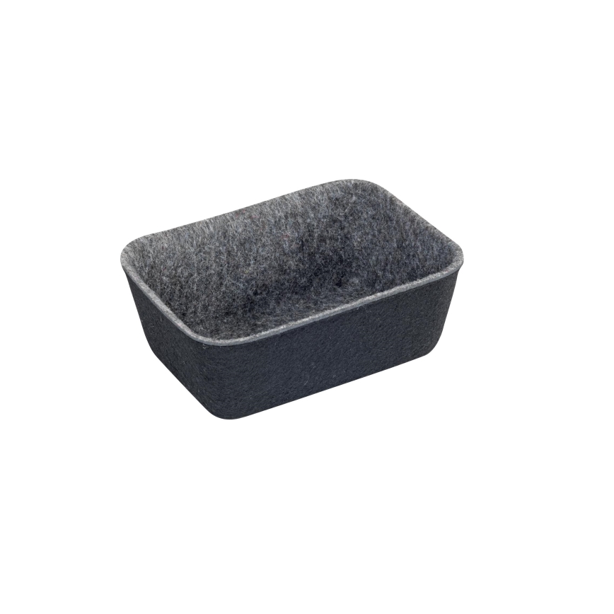 WENKO 64502100 - Schubladeneinsatz FELT 28,5x20 cm grau