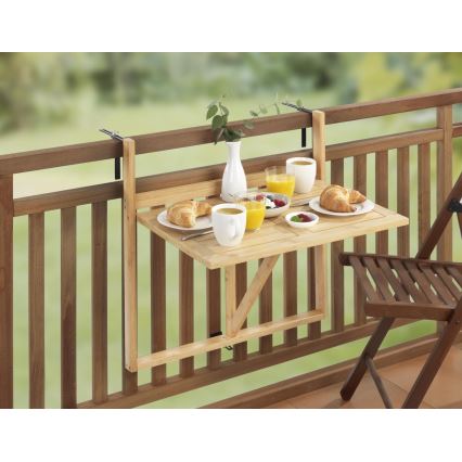 WENKO 69806800 - Tisch WAIKIKI 64x65 cm weiß/braun