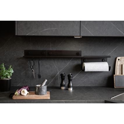 WENKO 71147800 - Regal JET 25x7,5 cm schwarz