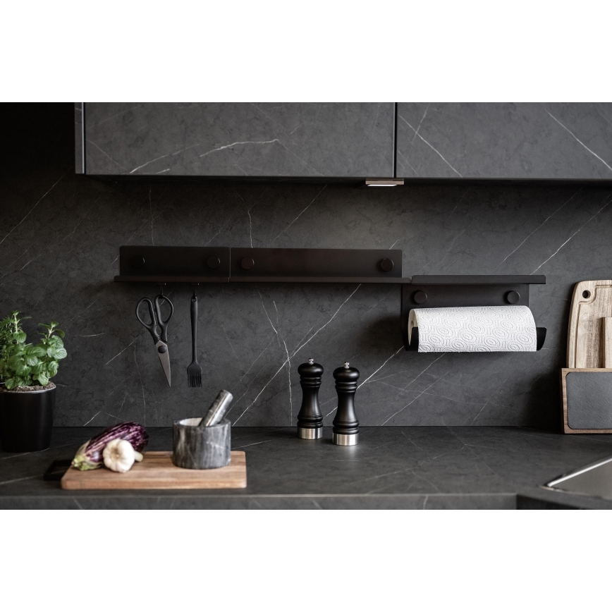 WENKO 71147800 - Regal JET 25x7,5 cm schwarz