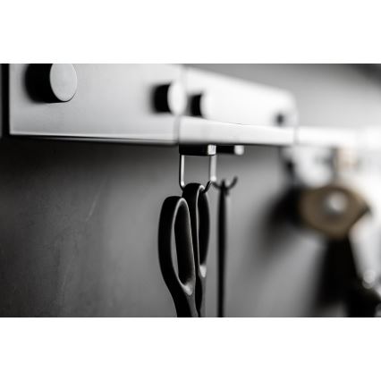 WENKO 71149800 - Haken JET 2,2 x 3,9 cm schwarz/silber