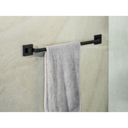 WENKO 71445800 - Handtuchstange VACUUM-LOC QUADRO ED 60,5x6 cm schwarz
