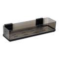 WENKO 71446800 - Ablage VACUUM-LOC QUADRO ED 38,5 x 14,5 cm, schwarz