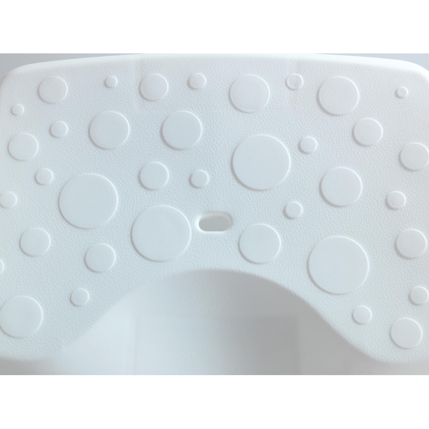 WENKO 73361100-Wannenhocker SECURA 40x31 cm weiß/transparent