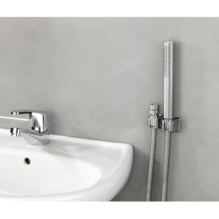 WENKO 81340100 - Duschstange DUO 170x2,7 cm glänzender Chrom/Silber/Grau