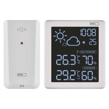 Wetterstation 5V 2xAAA + 2xAAA weiß