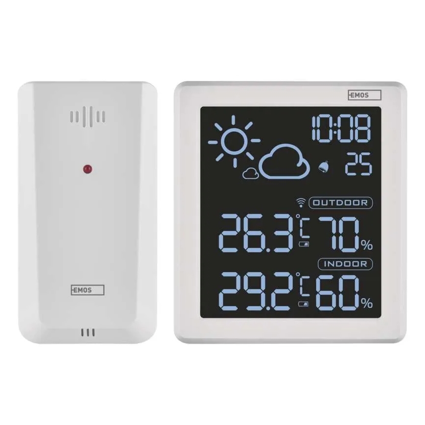 Wetterstation 5V 2xAAA + 2xAAA weiß