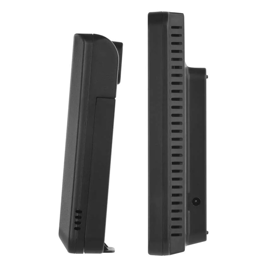 Wetterstation mit farbigem LCD-Display und Wecker 5V 3xAAA + 2xAA schwarz