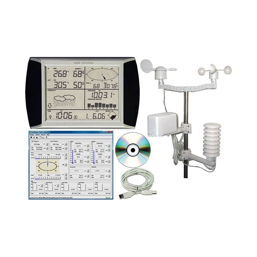 Wetterstation mit LCD-Anzeige WH1080