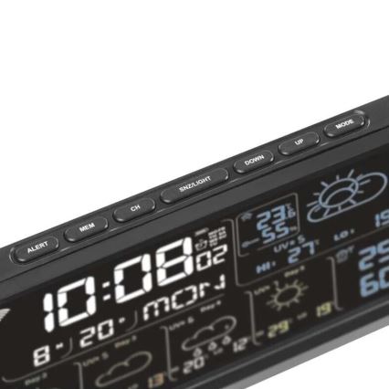 Wetterstation mit LCD-Display GoSmart 230V/3xAAA + 2×AAA Wi-Fi Tuya schwarz
