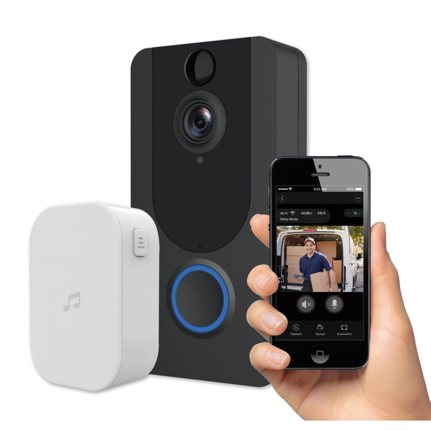 Wi-Fi-Funktürklingel mit Kamera 1080p IP64