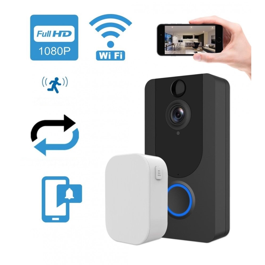 Wi-Fi-Funktürklingel mit Kamera 1080p IP64