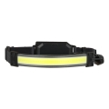 Wiederaufladbare LED-Stirnlampe 2×LED / 5 V, 180 lm, 900 mAh, schwarz