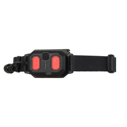 Wiederaufladbare LED-Stirnlampe 2×LED / 5 V, 180 lm, 900 mAh, schwarz