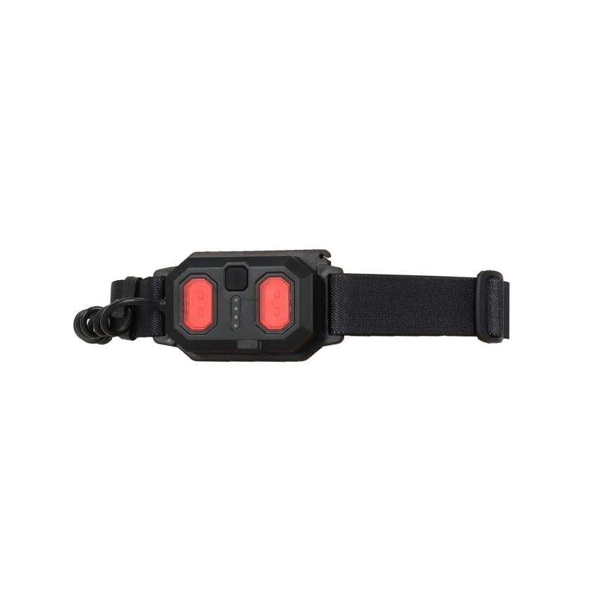 Wiederaufladbare LED-Stirnlampe 2×LED / 5 V, 180 lm, 900 mAh, schwarz